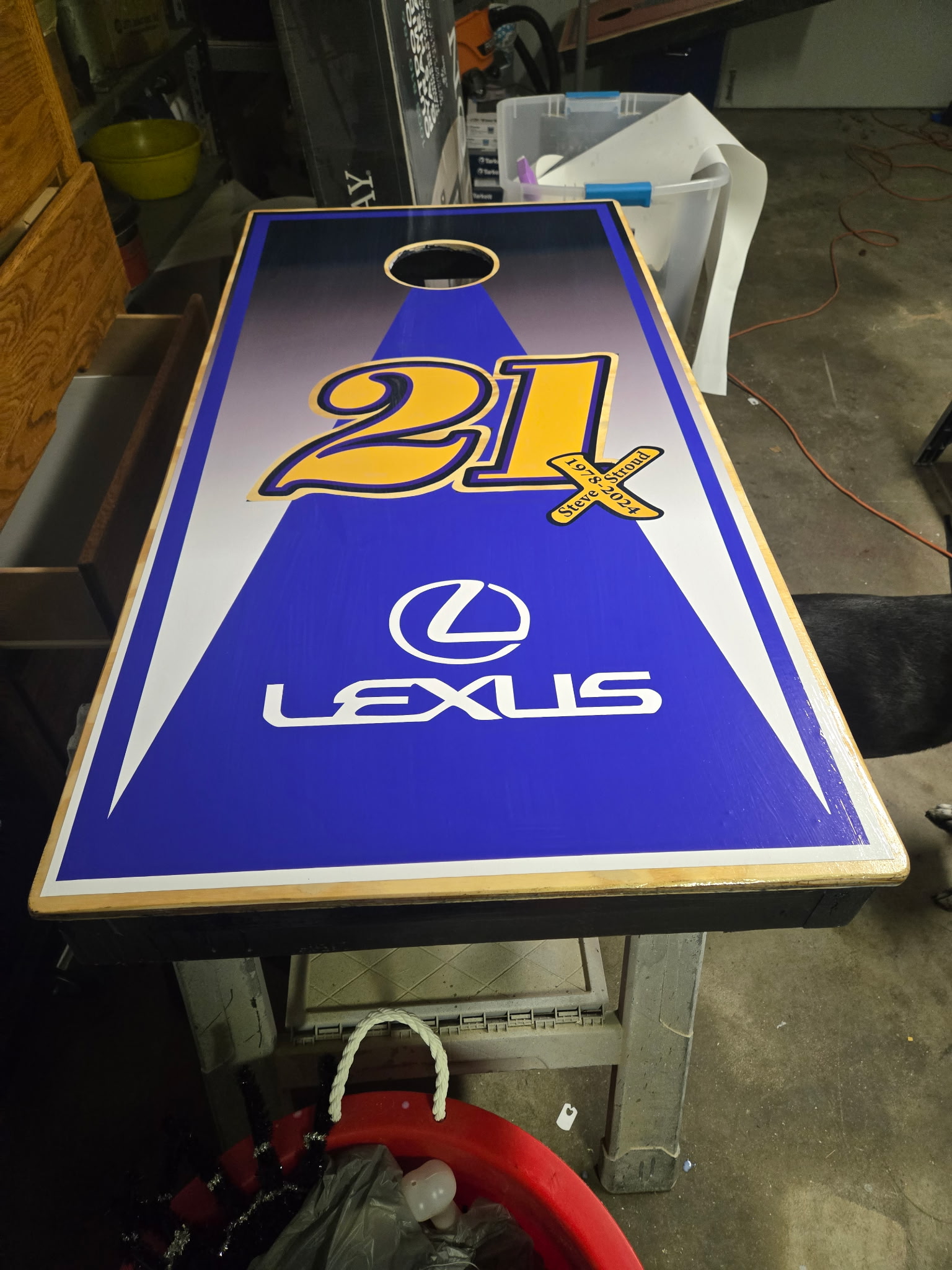 Custom cornhole boards with design