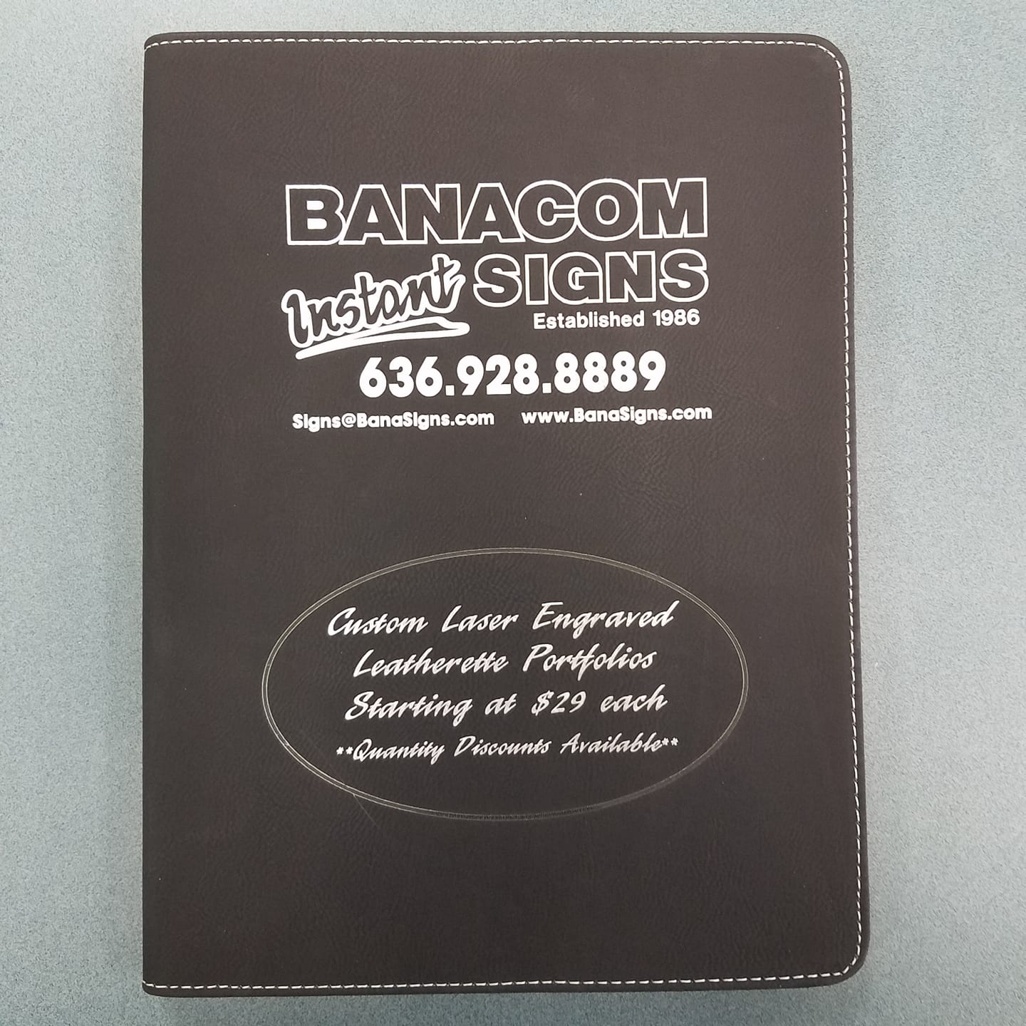 Custom engraved binders