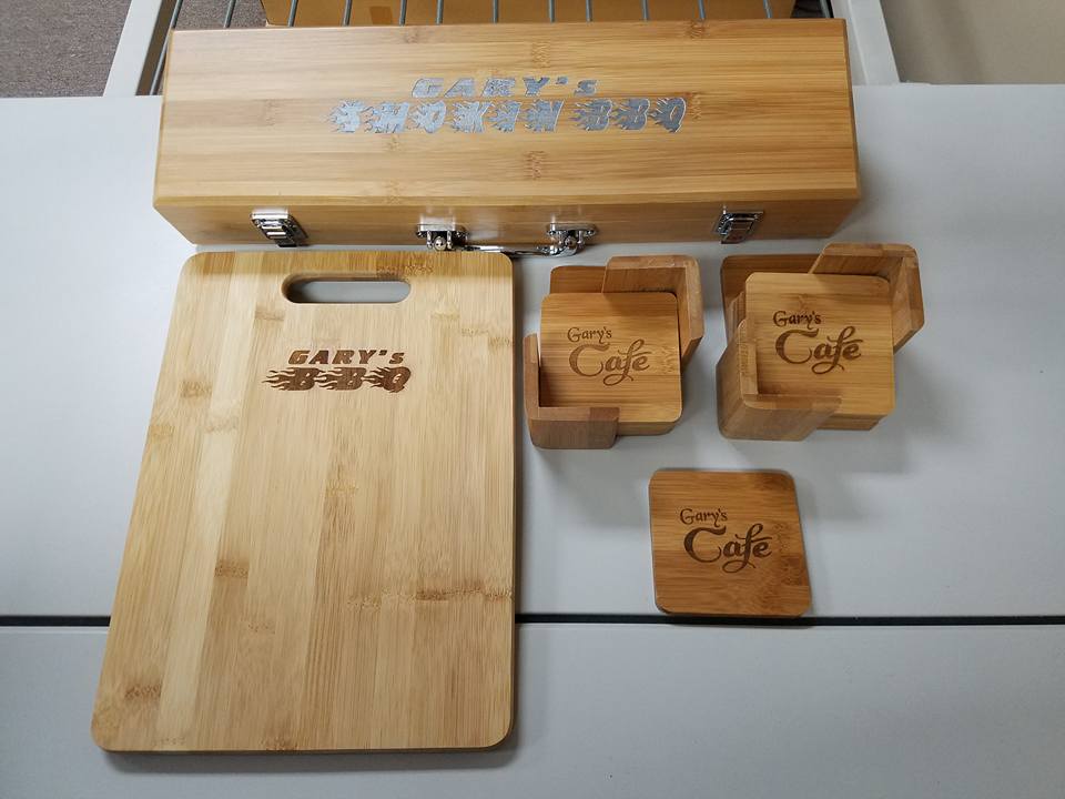 Promotional engraving work samples