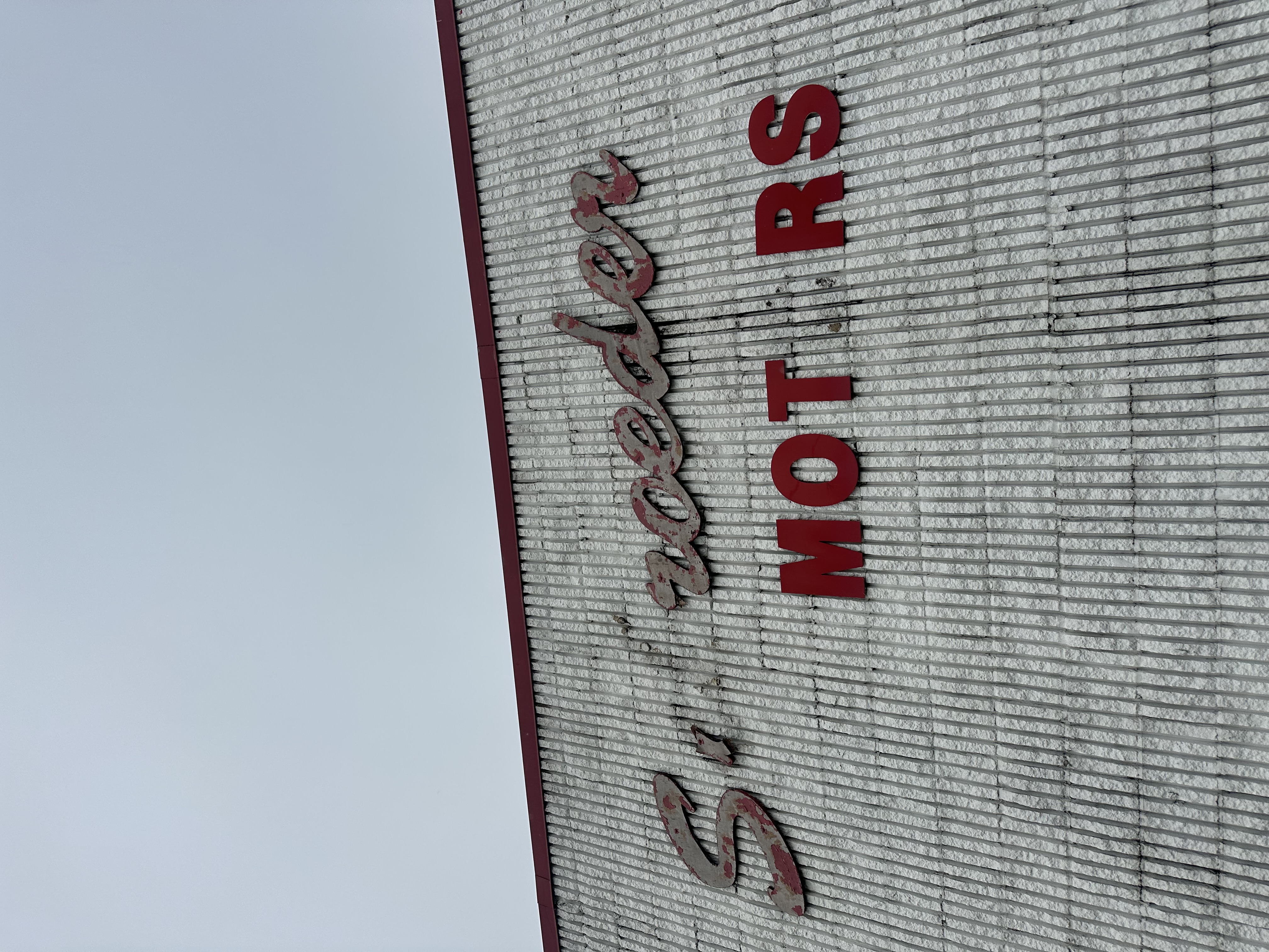 Schroeder business sign before installation