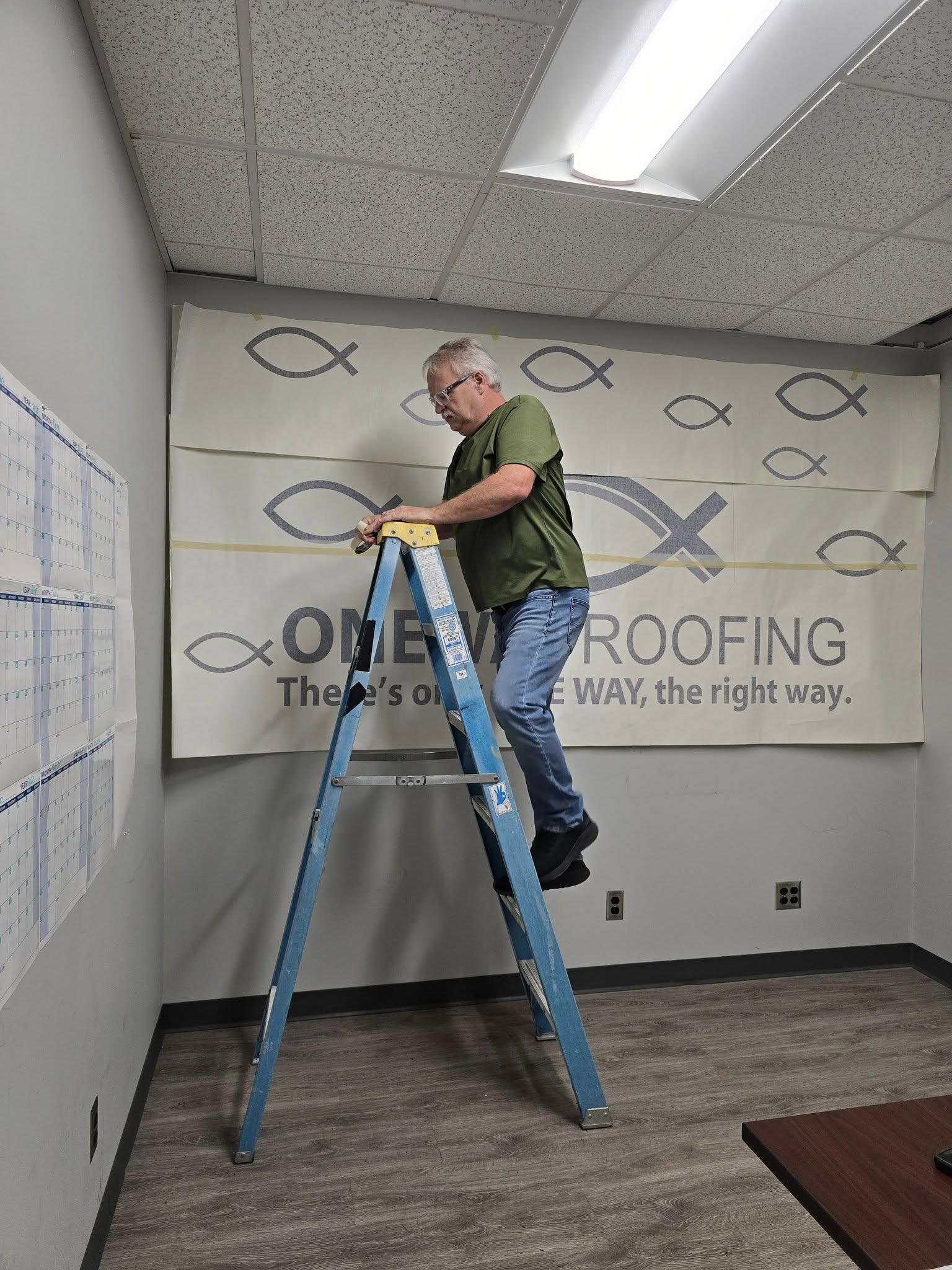 Sign installation process