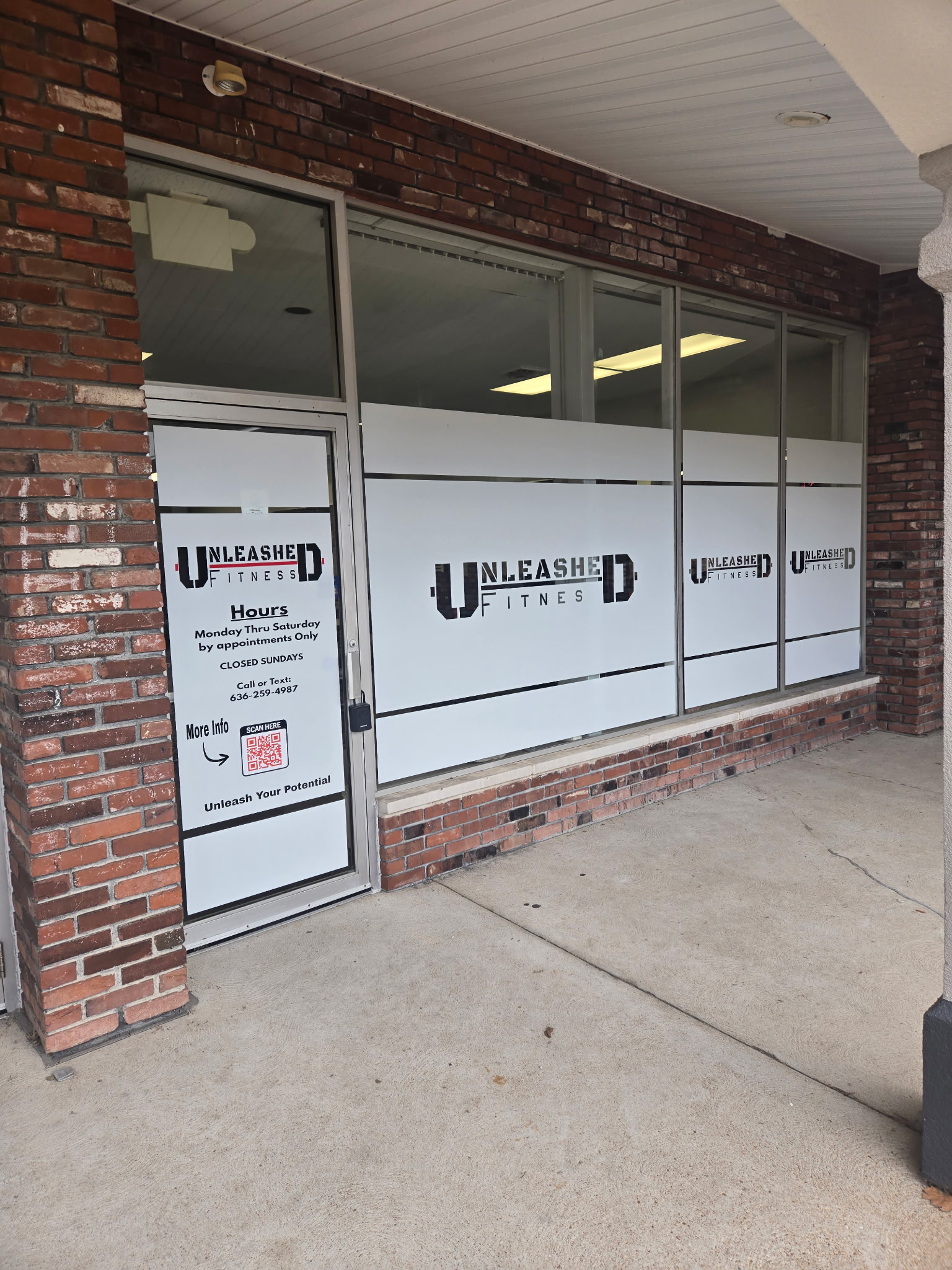 Window and door business sign