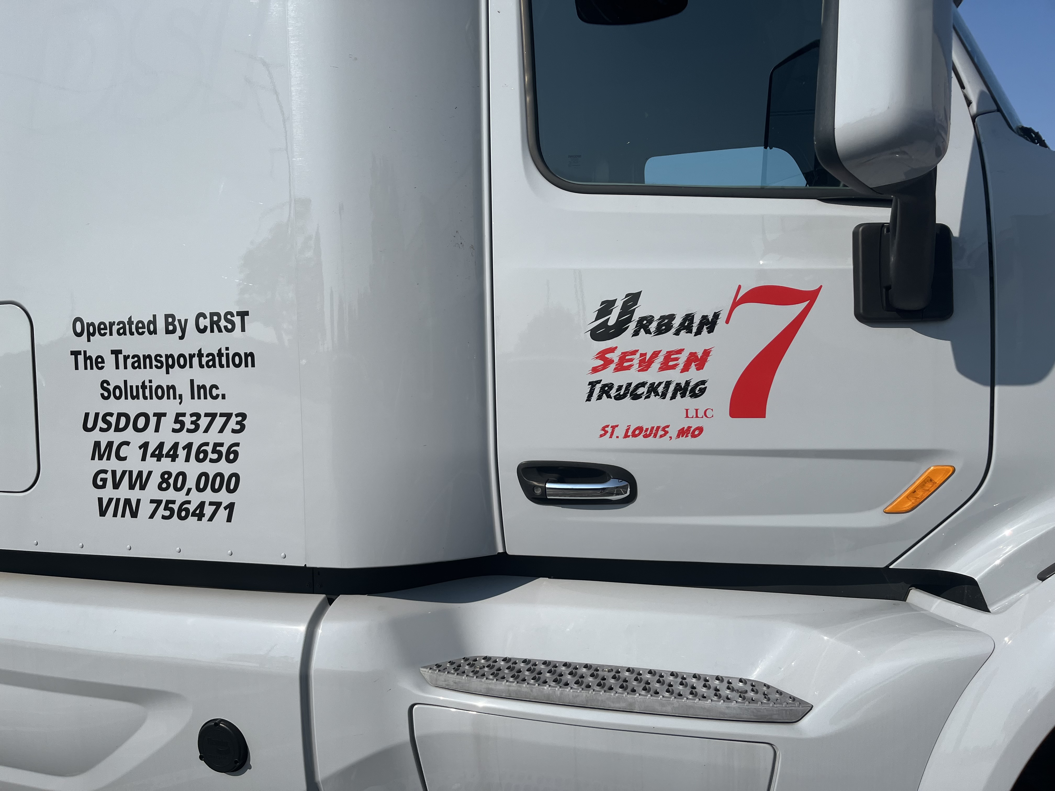 Professional truck graphics installation