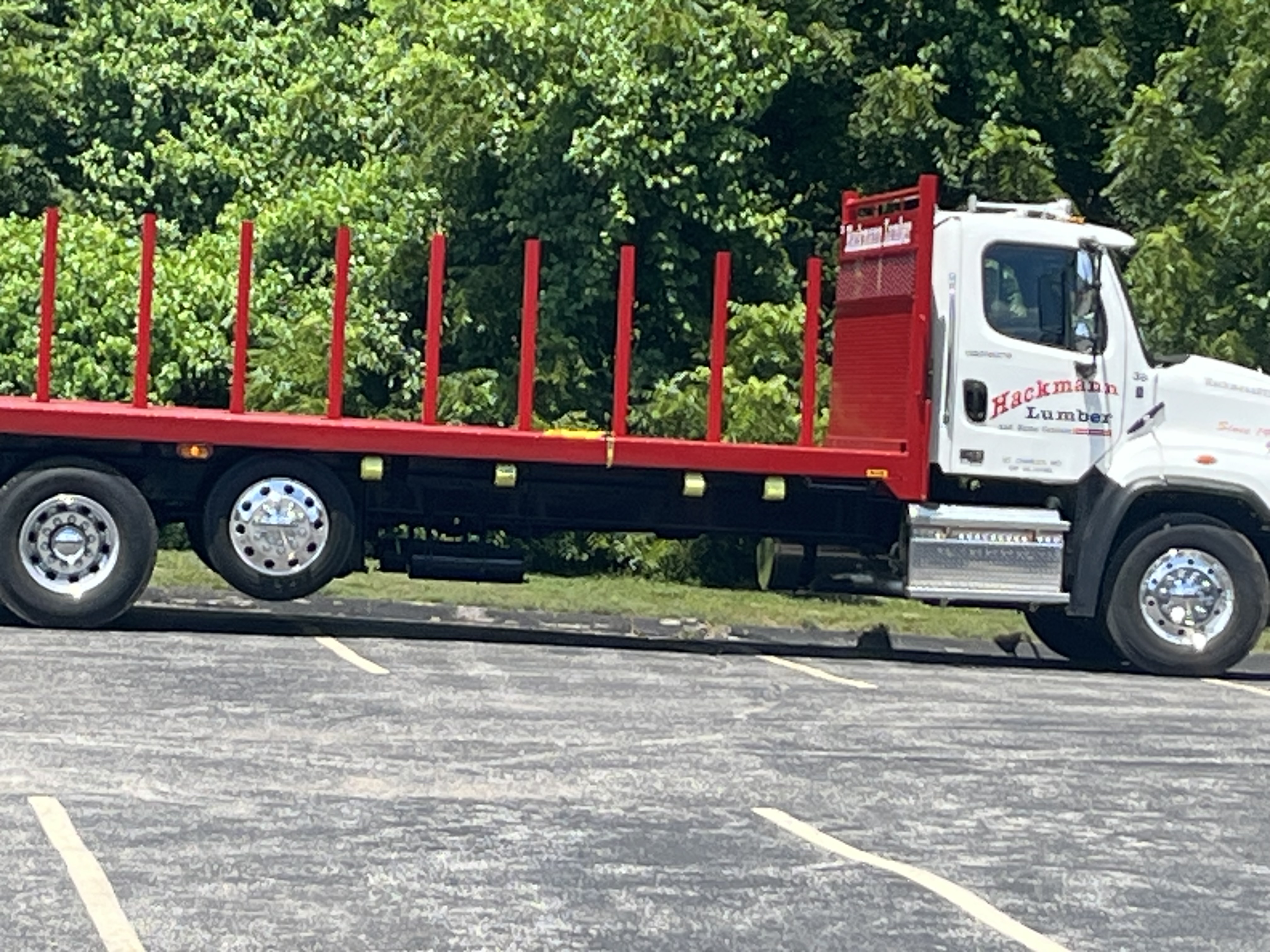 Work truck with professional vehicle graphics